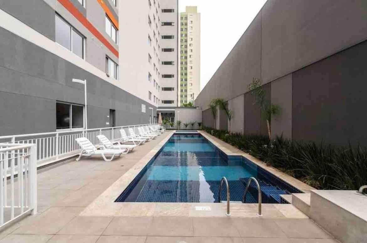 Mv63 - Studio Lindo Com Piscina Prox Ao Metro Bras Sao Paulo Dış mekan fotoğraf